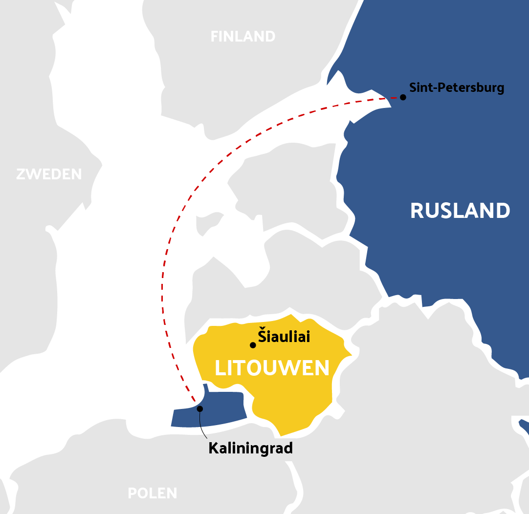 kaart Litouwen